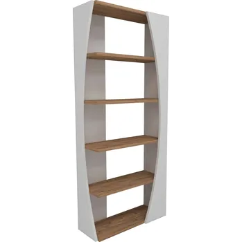 Komoda THERMI policový regál, borovice Atlantic / bílá