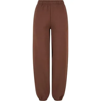 Build Your Brand Hebké dámské tepláky Fluffy - Čokoládová | M