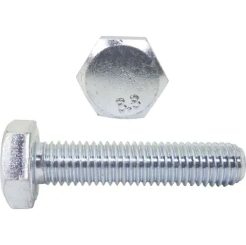 Šroub Šrouby M20x90 s šestihrannou hlavou, třída 8.8, pozink, DIN 933, 1 Ks.