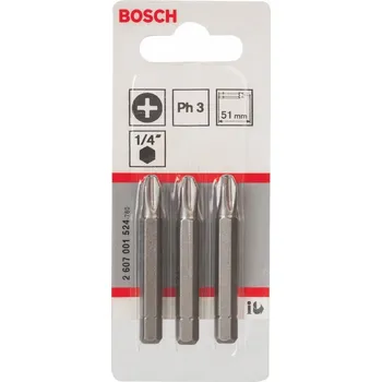 Bit BOSCH - Šroubovací bit Extra Hart 51mm PH3