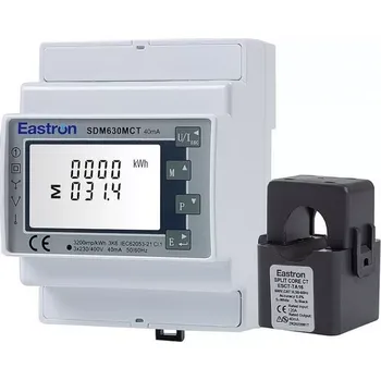 Eastron SDM630-MCT 40mA Multifunkční 3-fázový elektroměr, Měřící cívky Ano - 3 kusy