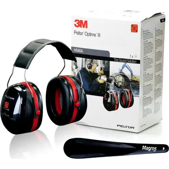 Chránič sluchu Sluchátka s potlačením hluku 3M Mušlové chrániče sluchu 3M OPTIME III H540A