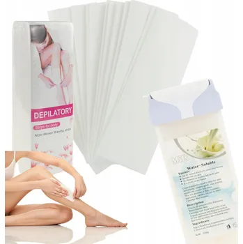 FIZELÍNOVÉ DEPILAČNÍ PÁSKY NA VOSK x 100 + VOSK V ROLCE NA DEPILACI 100ml