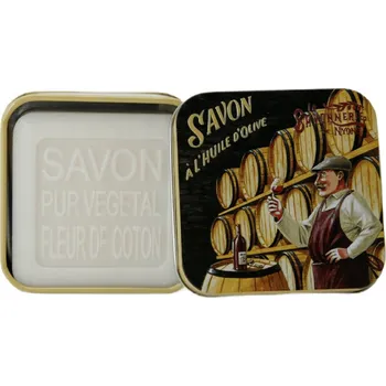 Koupelová kosmetika Marseillské mýdlo La Savonnerie de Nyons KVĚT BAVLNY BOX vinař 100g