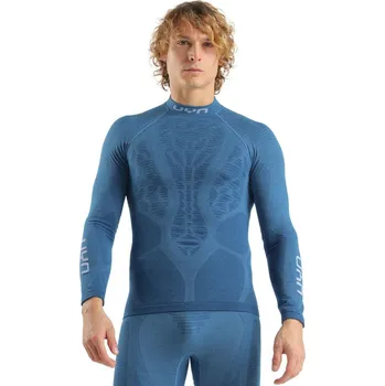 Pánské tričko UYN Elevatyon Biomorph UW Shirt LS Turtle Neck M U100510Q064 - indaco L/XL