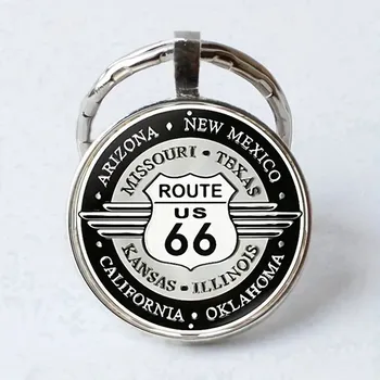 Přívěsek na klíče Route 66