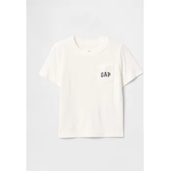 Dámské tričko GAP Baby tričko Pocket - Kluci GAP bílá 3250639