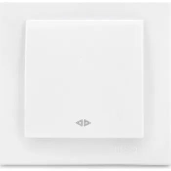 vypínač Přepínač křížový Klasik NILSON bílý 25111010