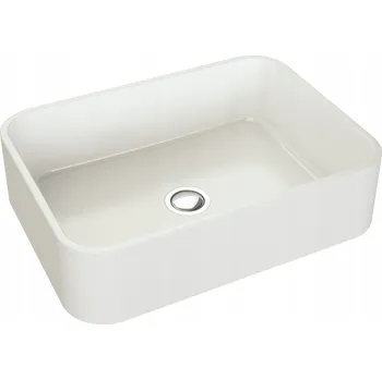 Umyvadlo Umyvadlo na desku obdélníkové Moderno 50 cm bílé