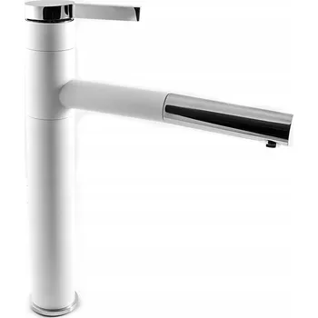 Vodovodní baterie Kuchyňská baterie stojánková Gamma Round bílá, granit