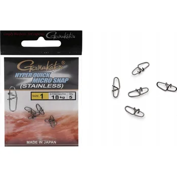 Obratlík s karabinkou Gamakatsu HYPER QUICK MICRO