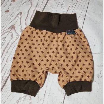 Yháček Kraťásky/tříčtvrťáky Yháček, Hvězdičky na hnědé, vel. 74, POSLEDNÍ KUS Velikost: 74