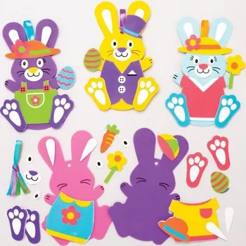 Velikonoční dekorace Sada k výrobě dekorace velikonoční zajíček (8ks) AT399 -