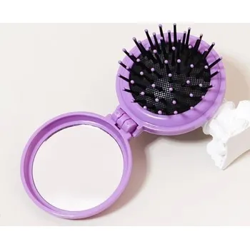 hřeben Cestovní skládací hřeben se zrcátkem | Hřeben na vlasy - fangaijingshu-zi