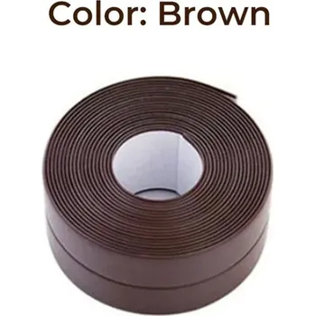 Lepicí páska Vodotěsná těsnící páska pvc do koupelny | samolepicí páska - Hnědá,2.2cmx2m