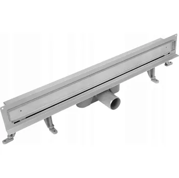 Odvodňovací žlab Nástěnný Lineární odtok VOGI rošt pro dlažbu 100 cm nízký sifon fi 50 ocel