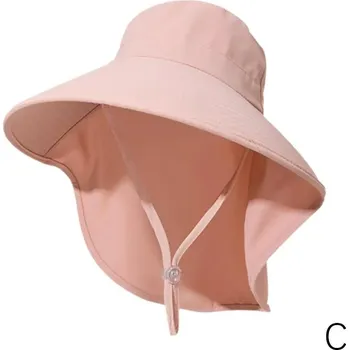 Klobouk Letní klobouk dámský s ochranou UV | plážový klobouk pro ženy - Růžová