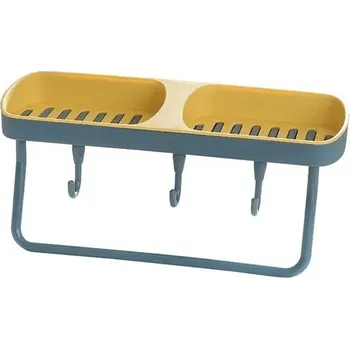 Mýdlenka Držák mýdla na zeď bez vrtání | nástěnná mýdlenka, koupelnový držák - žlutá bule