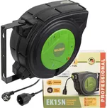 Procraft EK15N samonavíjecí prodlužovací kabel, buben 15m + 1m