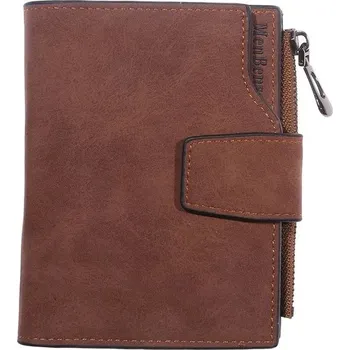 Kožená dámská malá luxusní peněženka - káva