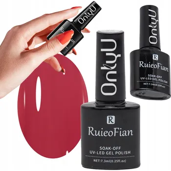 Přípravek na nehty Třešňově Růžový Hybridní Lak na Nehty SE TŘPYTKAMI UV Lak/L169