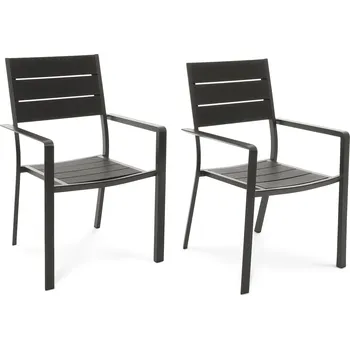 di volio Sada 2ks zahradních židlí Teri - černé