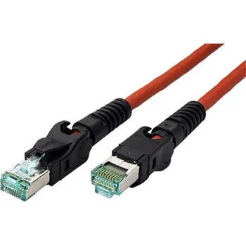 Síťový kabel EasyLan VarioBoot S/FTP patchkabel kat. 6a, červený, 0,5m (CP1ORMSMS0005) - 21.15.2280