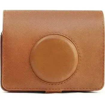 Retro brašna na kameru s ramenním popruhem | ochranné pouzdro - hnědý