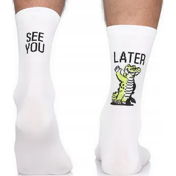 Pánské ponožky Profesionální cyklistické ponožky Todo Cycling SEE YOU LATER 43-46 BA