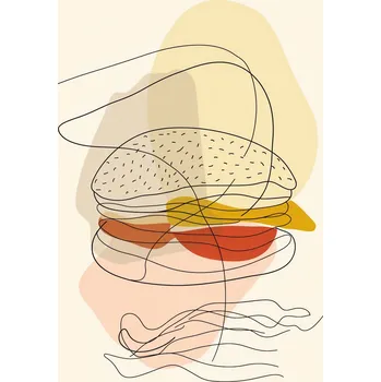 Plakát Plakát Tenký Burger bez rámu 61 x 90,5 cm
