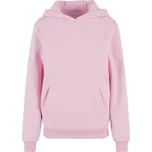 Build Your Brand Hebká dámská mikina přes hlavu Fluffy - Jemně růžová | 4XL