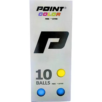 Míčky na stolní tenis POINT COLOR * ABS 10 ks