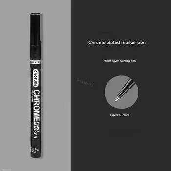 Metalické fixy na kov a jiné povrchy - stříbrná-0.7mm 1ks