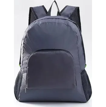 Outdoorové zavazadlo Skládací ultralehký batoh na turistiku | turistická brašna - šedá