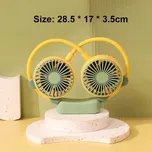 Mini přenosný větrák na krk | přenosný ventilátor - 1ks citronově žlutá