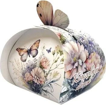 Mýdlo Kouzelný dárek 50g MOTÝL růžová - 12ks