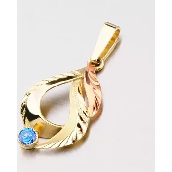 Přívěsek Dámský přívěsek zlato mix 585 zirkon 53P-081M