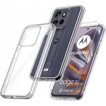 Pouzdro na mobilní telefon Zadní Kryt KrainaGSM pro Motorola Edge 50 Neo bezbarvý