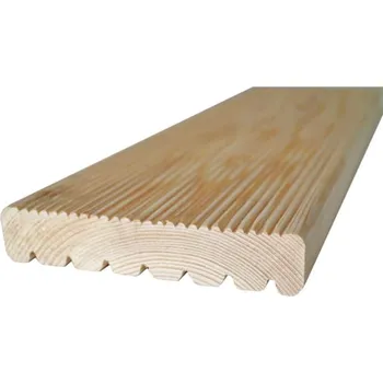 Terasové prkno Prkno terasové MODŘÍN sibiřský jemné/hrubé rýhování 27x142x1000 mm