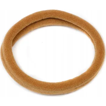 Gumička do vlasů 5 cm karamel