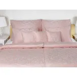 Luxusní damaškové povlečení Rokoko pudrové 70x90, 140x200