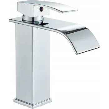 Vodovodní baterie Stojánková umyvadlová baterie Ari Waterfall, stříbrná