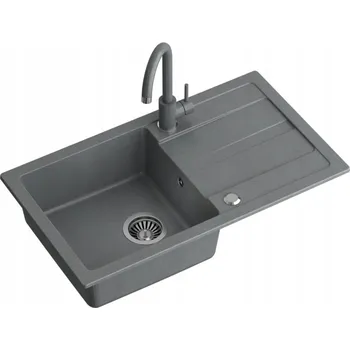 Granitový dřez Jednokomorový granitový dřez Quadron Go Max, šedý