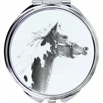 Kosmetické zrcátko American Paint Horse - kapesní zrcátko s koněm, personalizované zrcátko