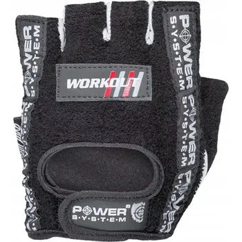 POWER-SYSTEM rukavice do posilovny s hřbetem z froté Workout M