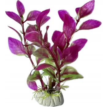 Dekorace do akvária UMĚLÁ ROSTLINA DO AKVÁRIA FIALOVÁ, akvarijní rostliny, DEKORACE, výška 10 cm
