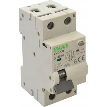 Proudový chránič Proudový chránič s jističem 63A B 2P EVOKM2B6303 Tracon