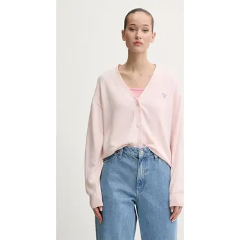 Dámský svetr Svetr s příměsí vlny Guess Jeans W4BR16.Z3HO2 růžová 03X, vel. S