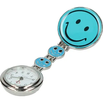 Závěsné hodinky se smajlíkem 6952 světle modré Hodinky Závěsné hodinky se smajlíkem 6952 světle modré
