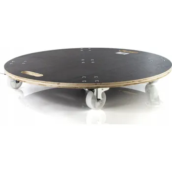 Plošinový vozík PLOŠINOVÝ VOZÍK Kulatá transportní plošina VELKÁ 72 cm 300 kg ODOLNÁ